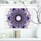 Designart - Purple Fractal Pattern with Circles - Abstract Canvas Art Print